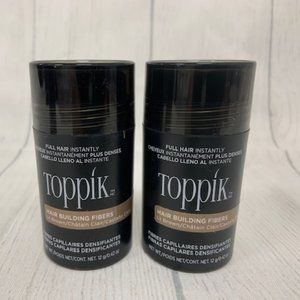 TOPPIK Keratin HAIR Fibers Light Brown: 2 x .42 oz Bottles (.84 oz Total)